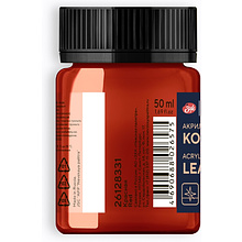 Краска акриловая для кожи "Декола", 331 красная, 50 мл., банка