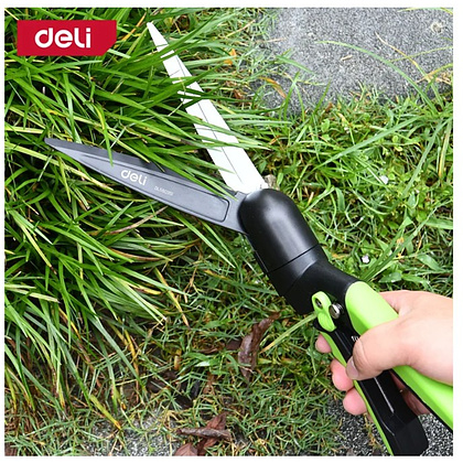 Ножницы газонные поворотные Deli GS EDL580351, пружина, тефлон, 340 мм., черный, зеленый - 2
