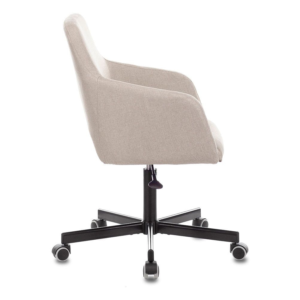 Кресло для персонала Бюрократ "CH-380M", металл, ткань, миндальный капучино - 3