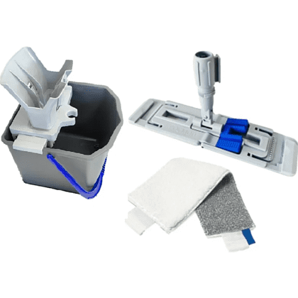 Набор РОСМОП  PRO 25 (ведро 25 л, отжим, держатель для мопов, моп)