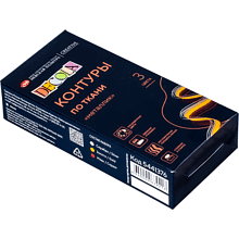 Контур акриловый по ткани "Декола металлик", набор 3 цвета, 18 мл, тубы