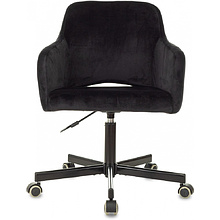 Кресло для персонала Бюрократ "CH-380M", ткань, металл, черный