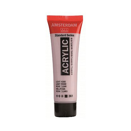 Краски акриловые "Amsterdam", 361 розовый светлый, 20 мл, туба