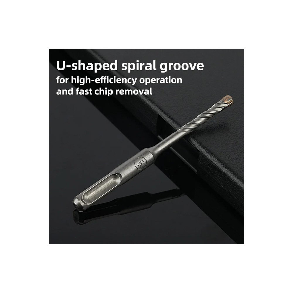 Бур по бетону Deli YS EDH-YCZ16012-E1, 12x160 мм, X-Tip, SDS-PLUS - 8