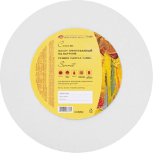 Холст на картоне круглый "Сонет", 24 см, хлопок, 280 г/м2, среднее зерно