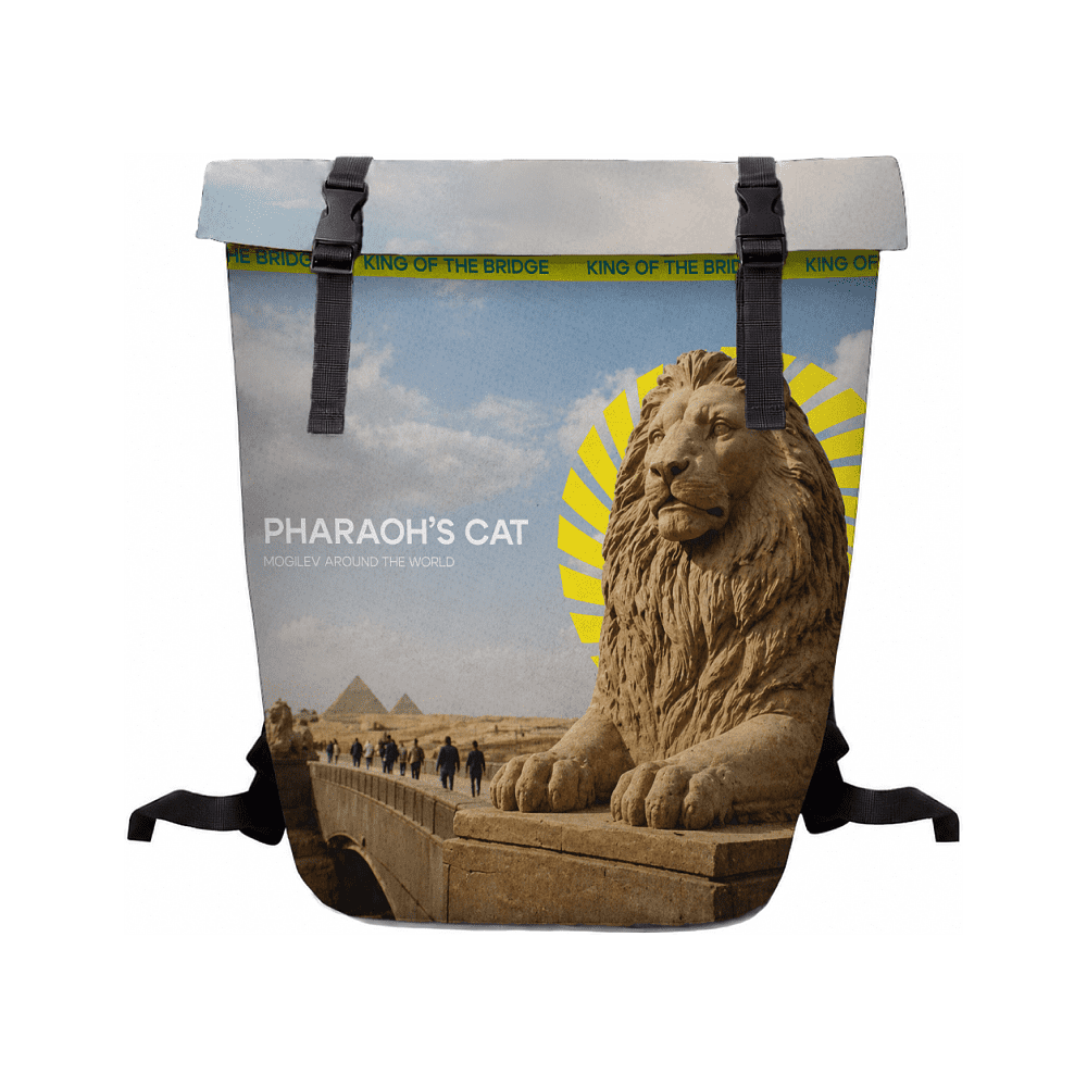 Рюкзак "Pharaoh's cat", ролл-мини, текстиль, разноцветный