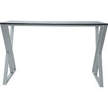 Стол письменный ALLERD GEON, белый муар, Металл Бруклин