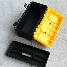 Ящик для инструмента Deli "EDL432618", 400х210х190 мм, пластмасса