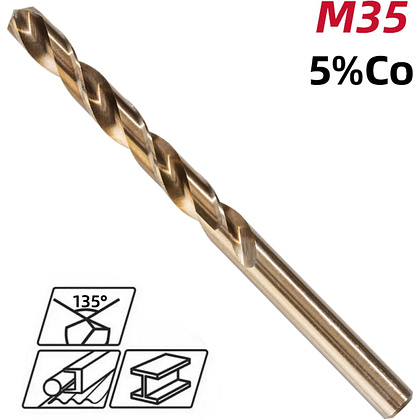 Сверло по металлу Deli RS EDH-MHZ090-E2, 9.0 мм, DIN 338, HSCo 5% - 2