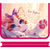 Папка для тетрадей "Голубоглазый котик", А4, на молнии, пластик, розовый