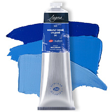 Краски масляные "Ладога", 505 кобальт синий средний А, 120 мл., туба