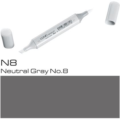 Маркер перманентный "Copic Sketch", N-8 нейтральный серый №8