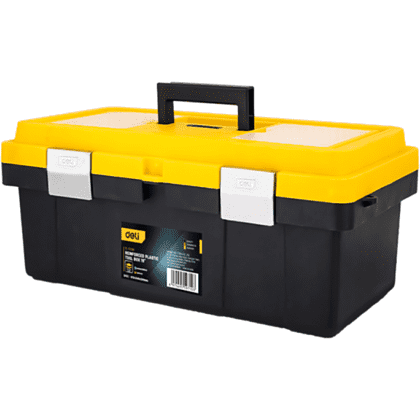 Ящик для инструмента Deli "EDL-TC290", 470x240x205 мм, пластмасса, металлические застежки