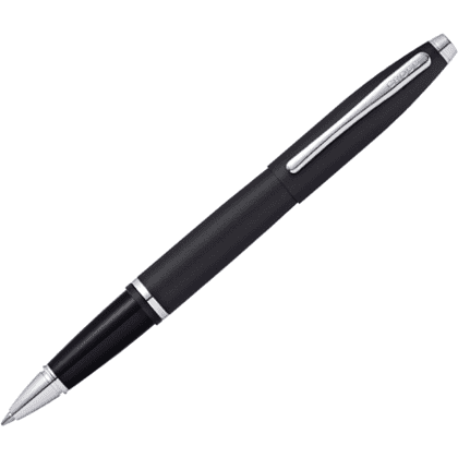 Ручка-роллер "Cross Calais Matte Black", 0.7 мм, черный, стерж. черный