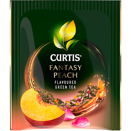 Чай "Curtis" Fantasy Peach, 25 пакетиковx1.5 г, зеленый - 3