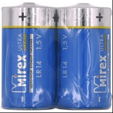 Батарейки алкалиновые Mirex "LR14/C"