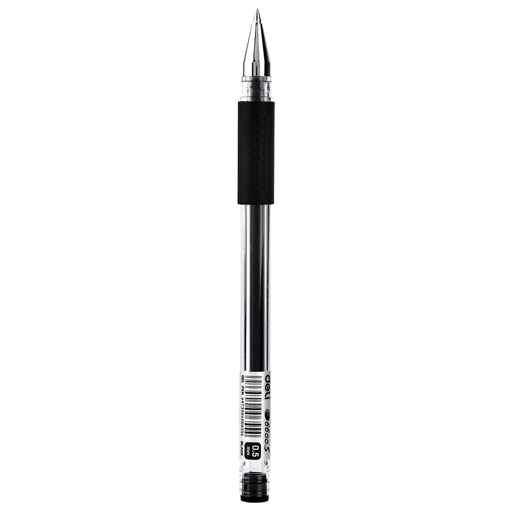 Ручка гелевая "Daily", 0.5 мм, прозрачный, стерж. черный - 2