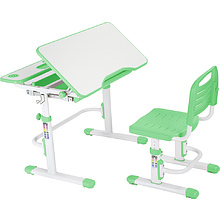 Комплект растущей мебели "CUBBY Botero Green": парта + стул, зеленый