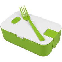 Контейнер для еды "Neo", зеленое яблоко, белый