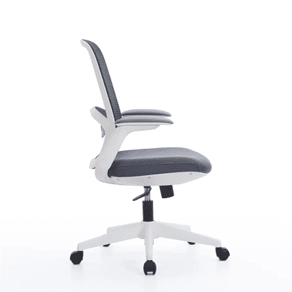 Кресло для персонала SitZone "CH-537B-BS", ткань, пластик, серый, белый - 5