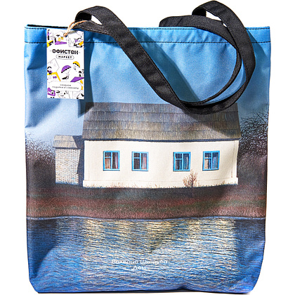Сумка для покупок "Дом", Валерий Шкарубо, разноцветный - 5