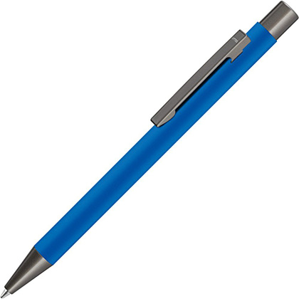 Ручка шариковая автоматическая "Straight Gum", 1.0 мм, синий, антрацит, стерж. синий