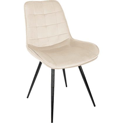 Стул Бюрократ "CH-K2_4", ткань, бежевый, металл, черный, комплект 4 штуки - 2