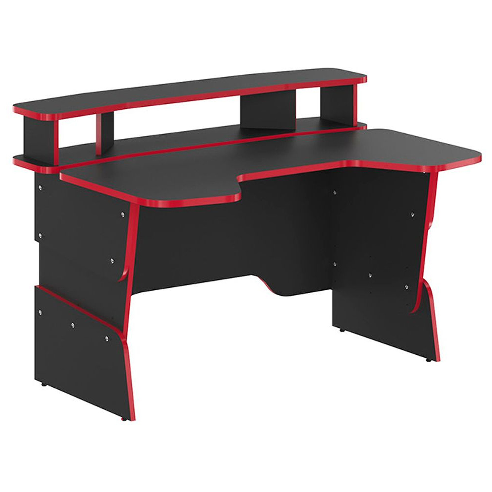 Стол компьютерный игровой "Skill STG 1390", антрацит, красный