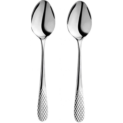Набор ложек кофейных "WL-999204/2В", металл, 2 шт, серебристый
