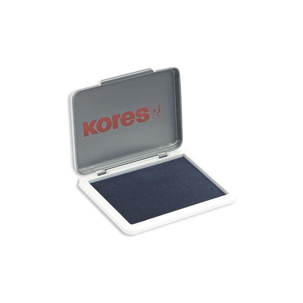 Штемпельная подушка с металлической крышкой, синий