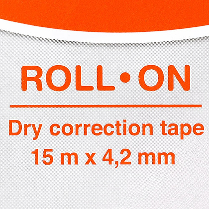 Корректирующий роллер "Roll-On", лента, 4.2x15 мм/м - 2