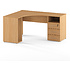 Коллекция Столица стол письменный угловой С-085/1 левый, 1500х1200/500х750 мм, бук