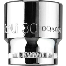 Головка торцевая шестигранная Deli YS EDQ4030 1/2", 30 мм, серебристый
