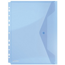 Папка конверт на кнопке "Donau", А4, желтый