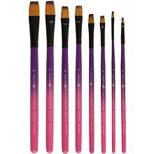 Кисть "Decola", двухцветная, синтетика, плоская, №12