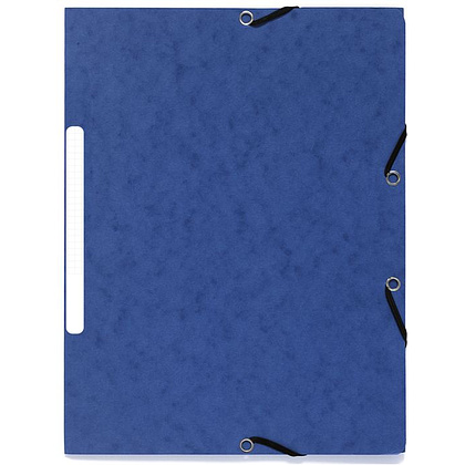 Папка на резинках "Manila", A4, 15 мм, картон, синий