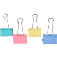 Зажим для бумаг "Deli", 51 мм, 12 штук, ассорти