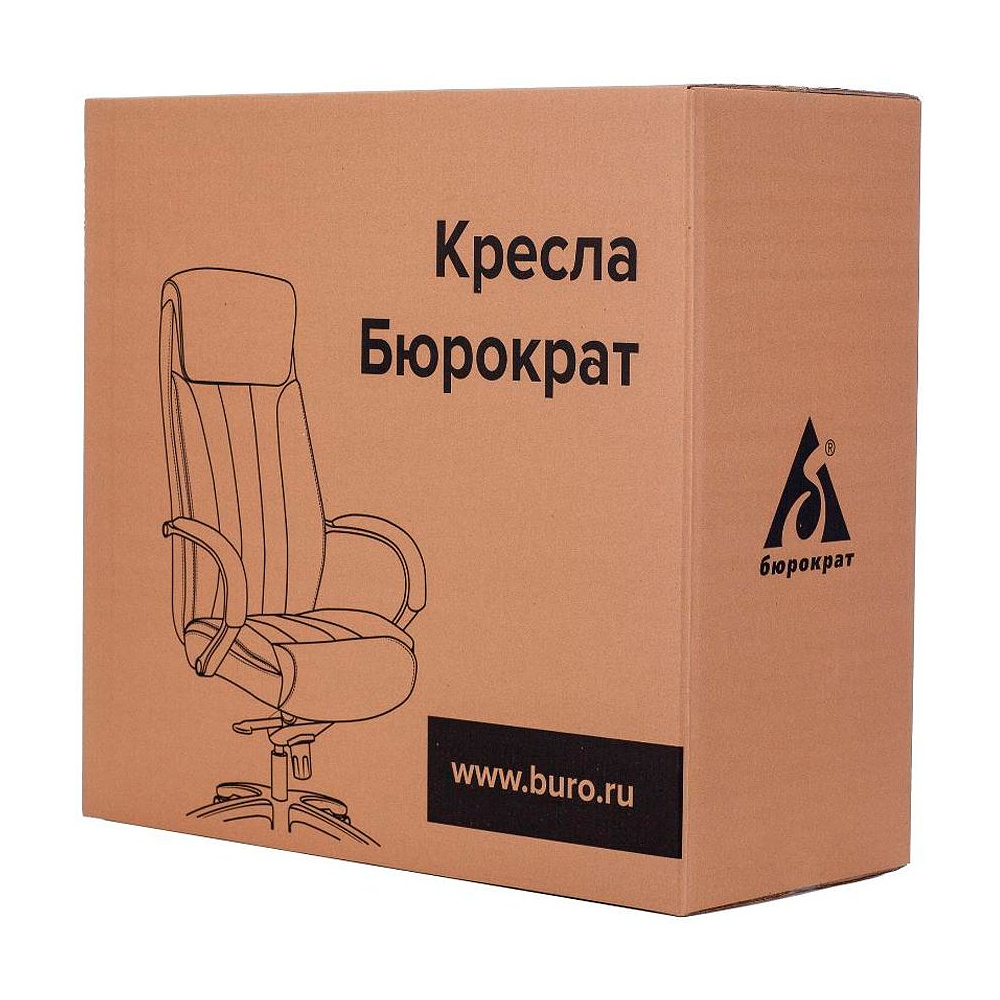 Кресло д/руководителя Бюрократ T-9923WALNUT светло-коричневый Leather Eichel кожа крестовина металл/дерево - 5