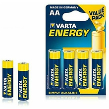 Батарейки алкалиновые "VARTA ENERGY LR6", 4 шт. 