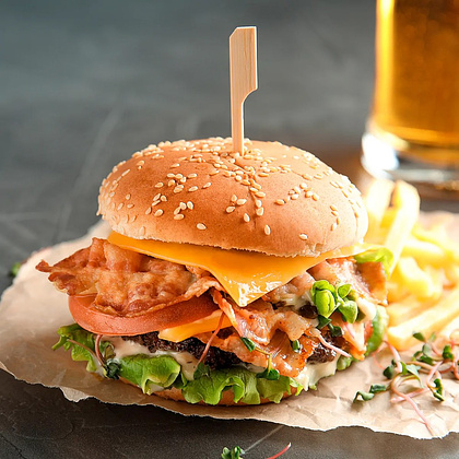 Пика гольф 12 см, бамбук 100 шт./упак - 3