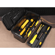 Ящик для инструмента Deli "DL432912", 300х155х125 мм, пластмасса