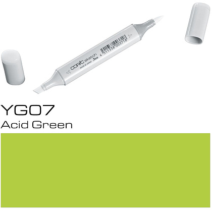 Маркер перманентный "Copic Sketch", YG-07 кислотно-зеленый