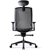 Кресло для руководителя Bestuhl "J1", сетка, ткань, пластик, серый  - 5