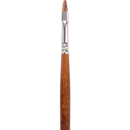 Кисть "Escoda Versatil Brush L/H", синтетика, темно-коричневый, плоская, №6 - 2