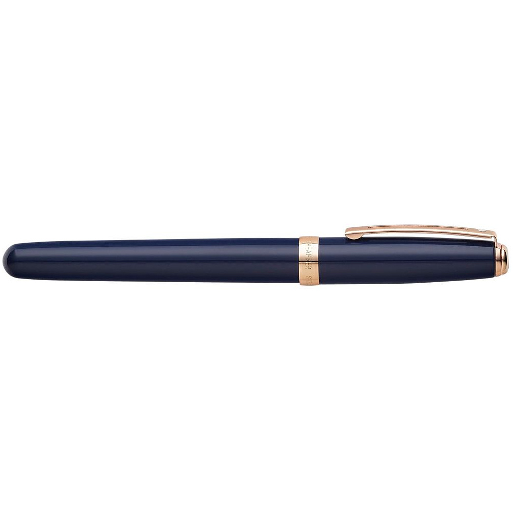 Ручка перьевая "Sheaffer Prelude Cobalt Blue", M, кобальт-синий, розовое золото, патрон черный+синий - 3