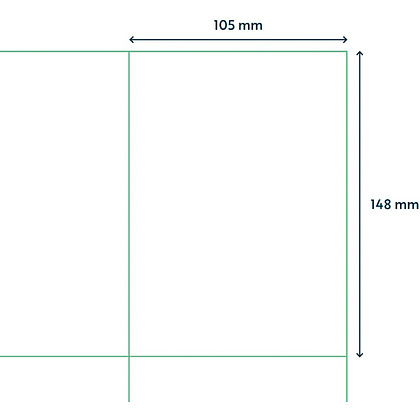 Самоклеящиеся этикетки универсальные "Rillprint", 105x148 мм, 100 листов, 4 шт, белый - 3