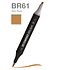 Маркер перманентный двусторонний "Sketchmarker Brush", BR61 орех пекан