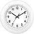 Часы настенные круглые "71711205", пластик, белый