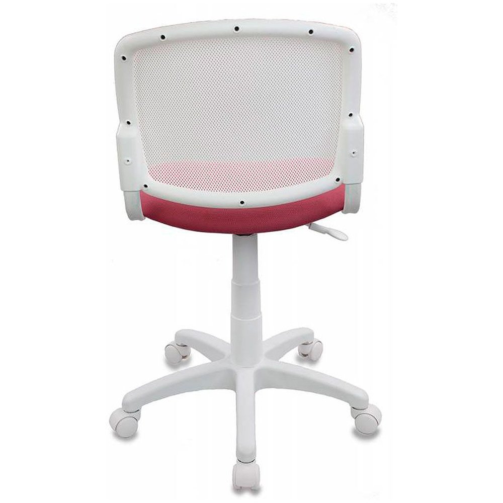 Кресло для детей Бюрократ "CH-W296NX/15-175", ткань, пластик, белый, розовый - 4