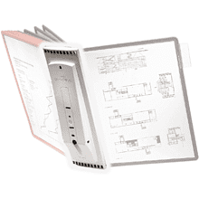 Стойка информационная "Sherpa", настенная, A4, 10 демопанелей, серый